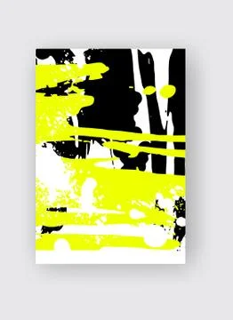 Cool vector bright poster with abstract colorful elements. Illustrazione stock