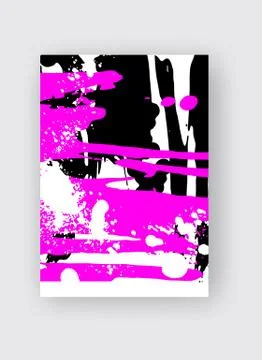 Cool vector bright poster with abstract colorful elements. Stock Illustration