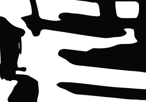 Cool vector bright poster with abstract colorful elements. Illustrazione stock