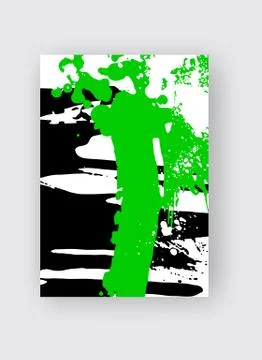 Cool vector bright poster with abstract colorful elements. 스톡 일러스트