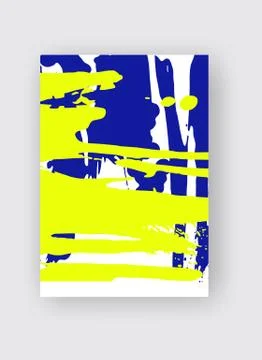 Cool vector bright poster with abstract colorful elements. Stock Illustration