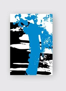 Cool vector bright poster with abstract colorful elements. Illustrazione stock