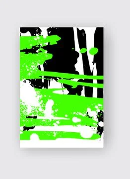 Cool vector bright poster with abstract colorful elements. Stock Illustration