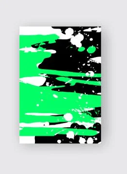 Cool vector bright poster with abstract colorful elements. Stock Illustration