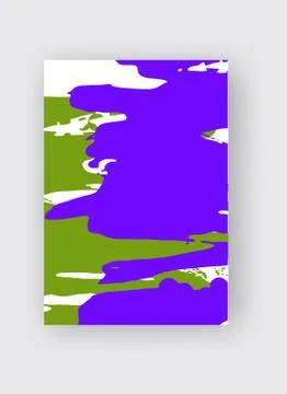 Cool vector bright poster with abstract colorful elements. Stock Illustration