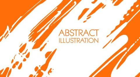 Cool vector bright poster with abstract ink color elements. Stockillustratie