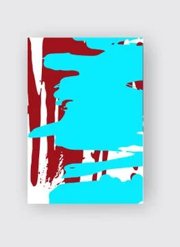 Cool vector bright poster with abstract colorful elements. 스톡 일러스트
