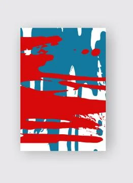 Cool vector bright poster with abstract colorful elements. Stock Illustration