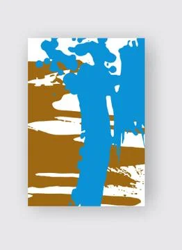 Cool vector bright poster with abstract colorful elements. Stock Illustration