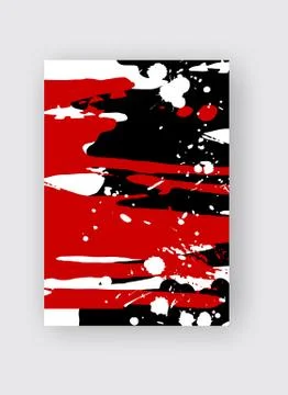 Cool vector bright poster with abstract colorful elements. Stock Illustration