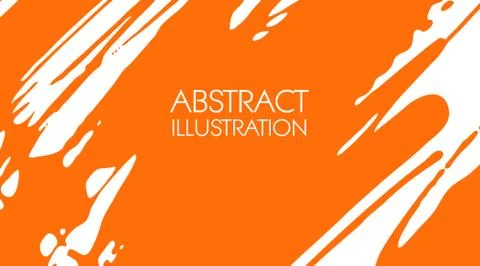 Cool vector bright poster with abstract ink color elements. Illustrazione stock