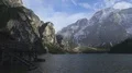 Cool view of Dolomites, time-lapse video, lake Prags and wooden fishing house 4k or 4k+ Resolution