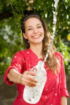 Cool water refreshment. Stock Photos
