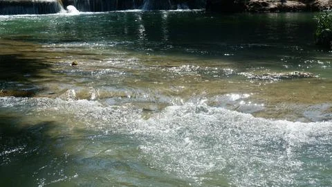 Cool waterfall in the forest Foto stock