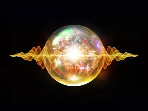 Cool Wave Particle Stock Illustration