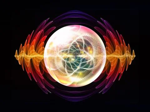 Cool Wave Particle Stock Illustration