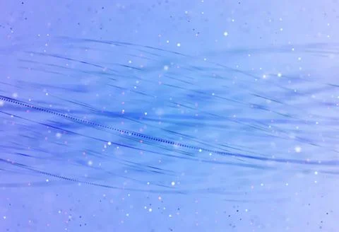 Cool Waves With Glitters Bokeh On Calm Blue Background Stock Illustration
