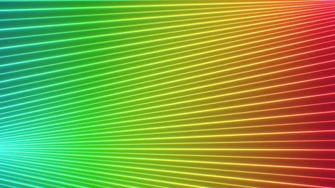 Cool Wavy Rainbow Neon Lines Glowing Spectrum Moving Pattern Illusion イラスト素材