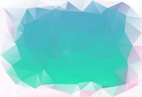 Cool White Triangles Frame Abstract Gradient Polygonal Background Vector Stock Illustration