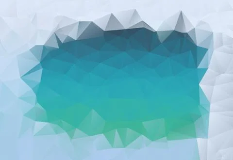 Cool White Triangles Frame Abstract Low Poly Gradient Polygonal Background Stock Illustration