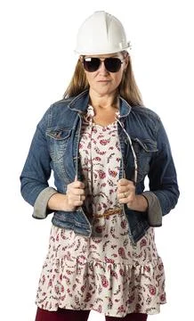 Cool woman engineer Stock Photos