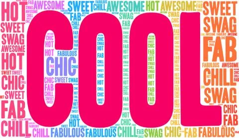 Cool Word Cloud Stock Illustration