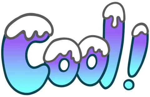 Cool word Stock Illustration