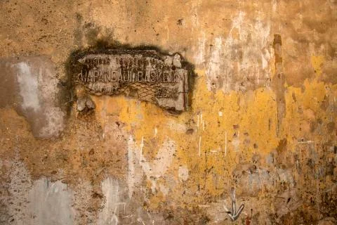 Cool Yellow texture wall background Stock Photos