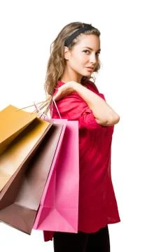 Cool young shopper. Stock Photos