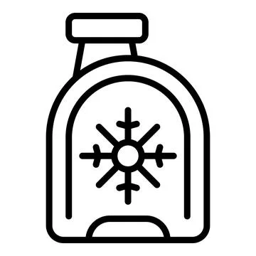 Coolant bottle icon outline vector. Water engine Stock Illustration