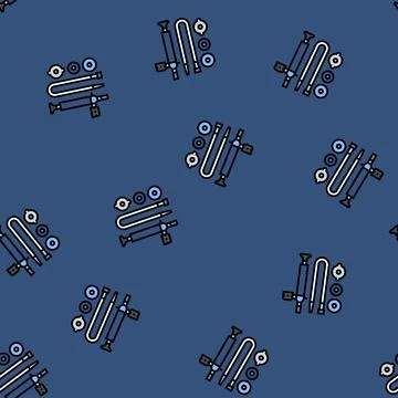 Coolant pressure tester car vector seamless pattern イラスト素材