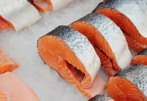 The cooled fish Stock Photos