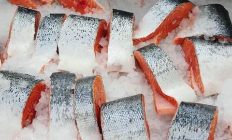 The cooled fish Stock Photos