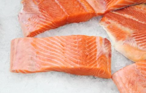 The cooled fish Stock Photos