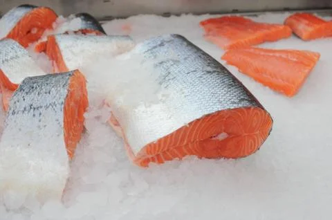 The cooled fish Stock Photos