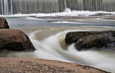 Cooleemee falls Stock Photos
