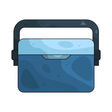 Cooler box illustration Stock Illustration