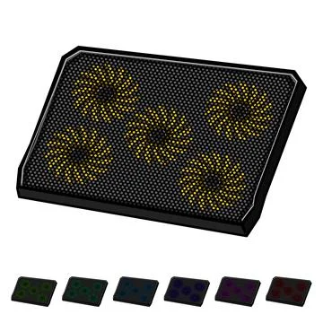 Cooler cooling pad cartoon vector graphic Illustrazione stock