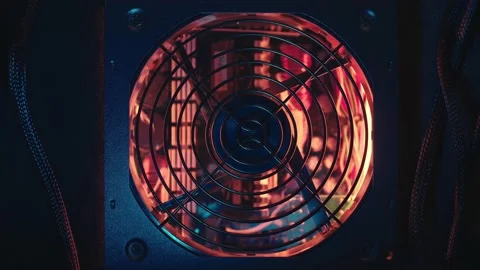 The cooler keeps the processor cool Stock-Footage 195094574