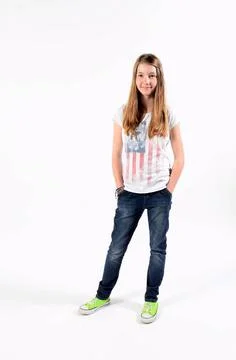Cooles Mädchen Teenager cooles Mädchen Teenager ,model released, Symbolfot. Stock Photos