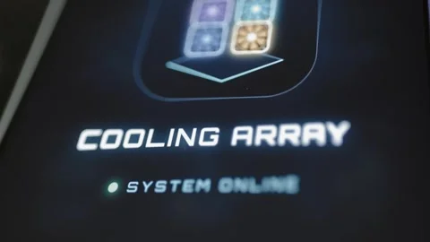Cooling array status frames four fan modules Видео 344104520