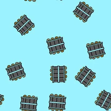 Cooling beer production vector seamless pattern 스톡 일러스트