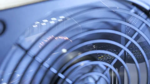 Cooling of the chip insid Video stock 105839557