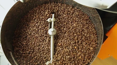 Cooling coffee on overall plan Stock Footage 62310871