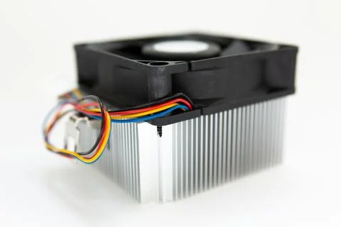 Cooling cooler for computer processor Stock Photos