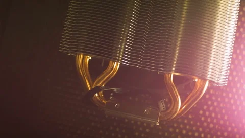 The cooling device for a computer 스톡 동영상 81081912