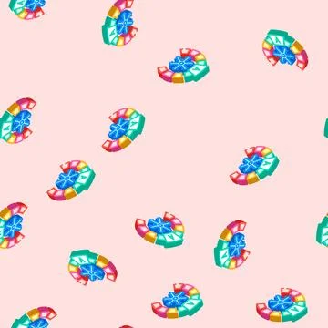Cooling energy efficient isometric icon seamless pattern Stock Illustration