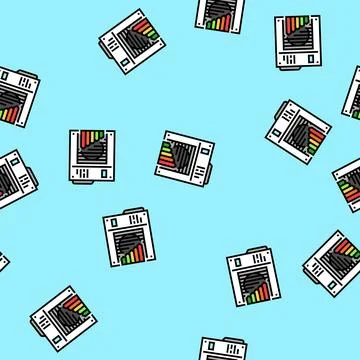 Cooling energy efficient vector seamless pattern Stock Illustration