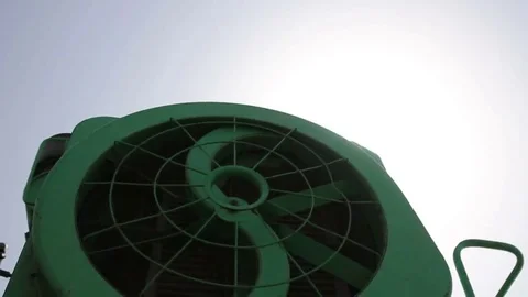 cooling fan of combine | Stock Video | Pond5