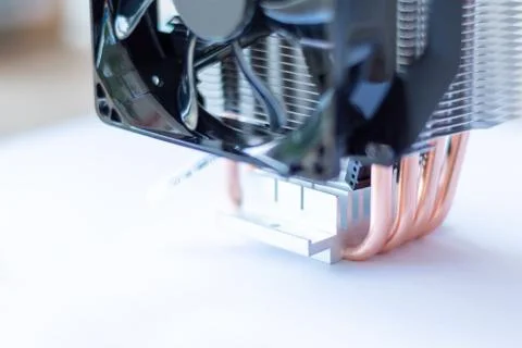 Cooling fan system of computer on white background Stock-Fotos